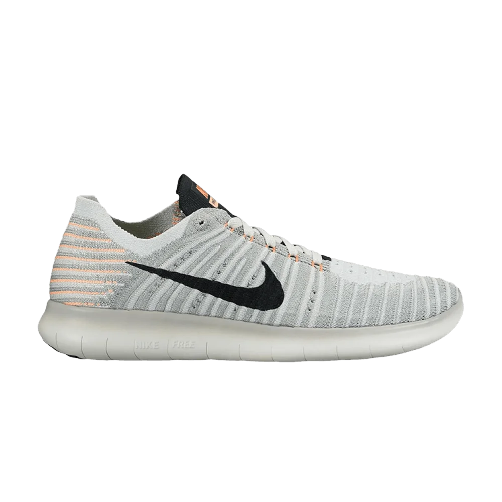 Кроссовки Nike Wmns Free RN Flyknit 'Wolf Grey Mango'