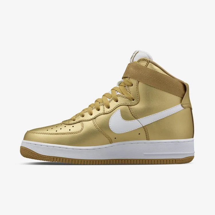 Кроссовки NikeLab Air Force 1 High 'Metallic Gold'