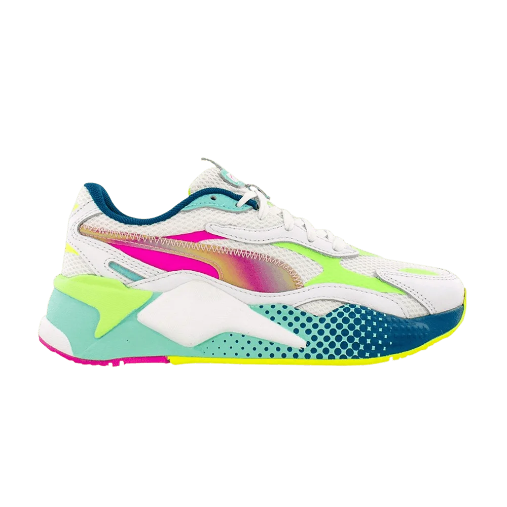 Кроссовки Puma RS-X3 Wave Racer Big Kid 'White Elektro Green'