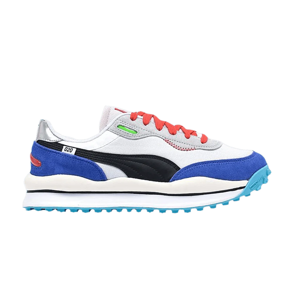 Кроссовки Puma Style Rider Ride On 'White Dazzling Blue'
