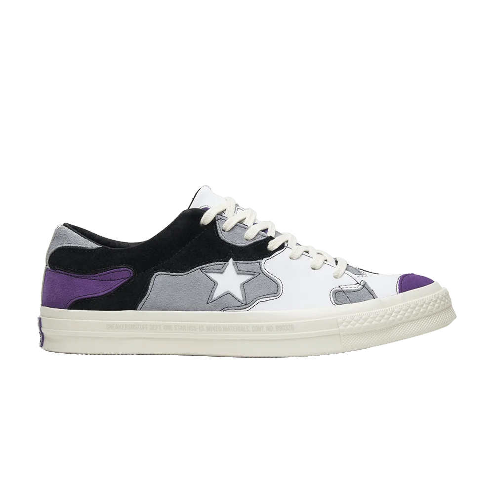 Кроссовки Sneakersnstuff x Converse One Star 'Purple Camo'