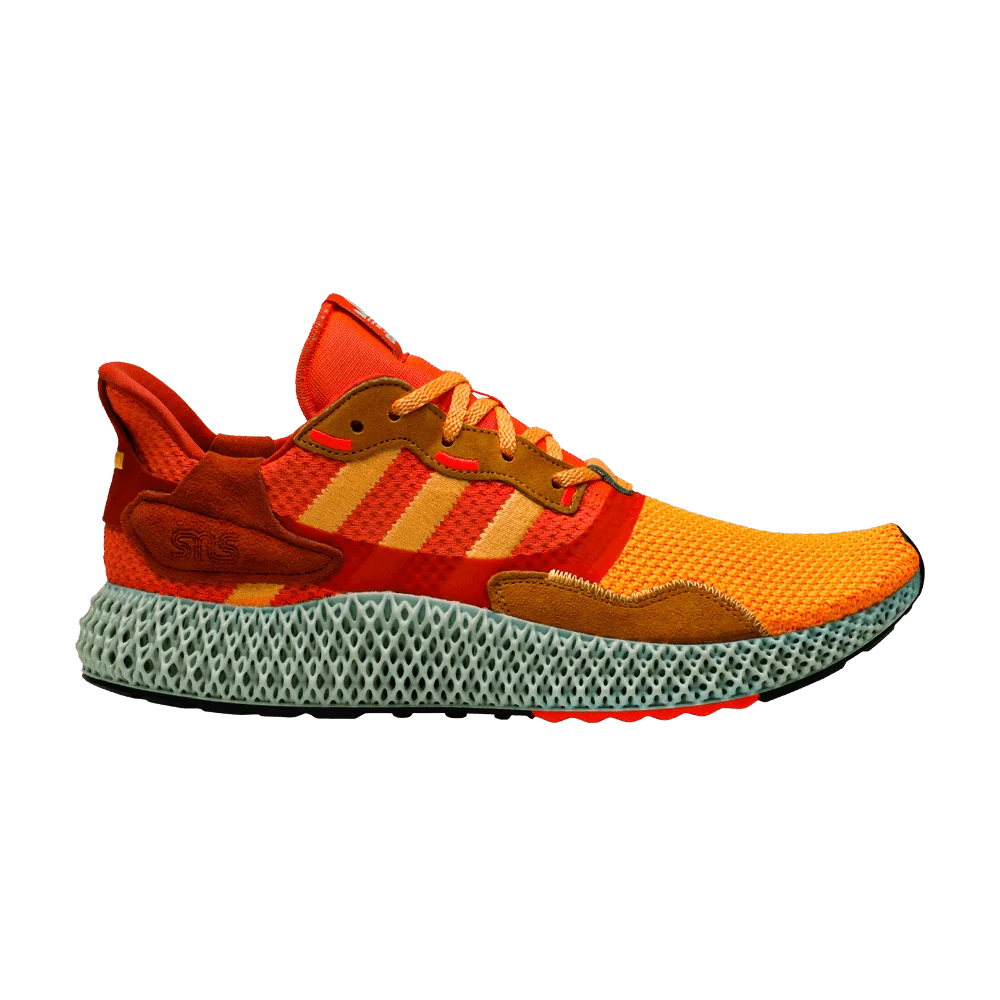Кроссовки Sneakersnstuff x adidas ZX 4000 4D 'Sunrise'