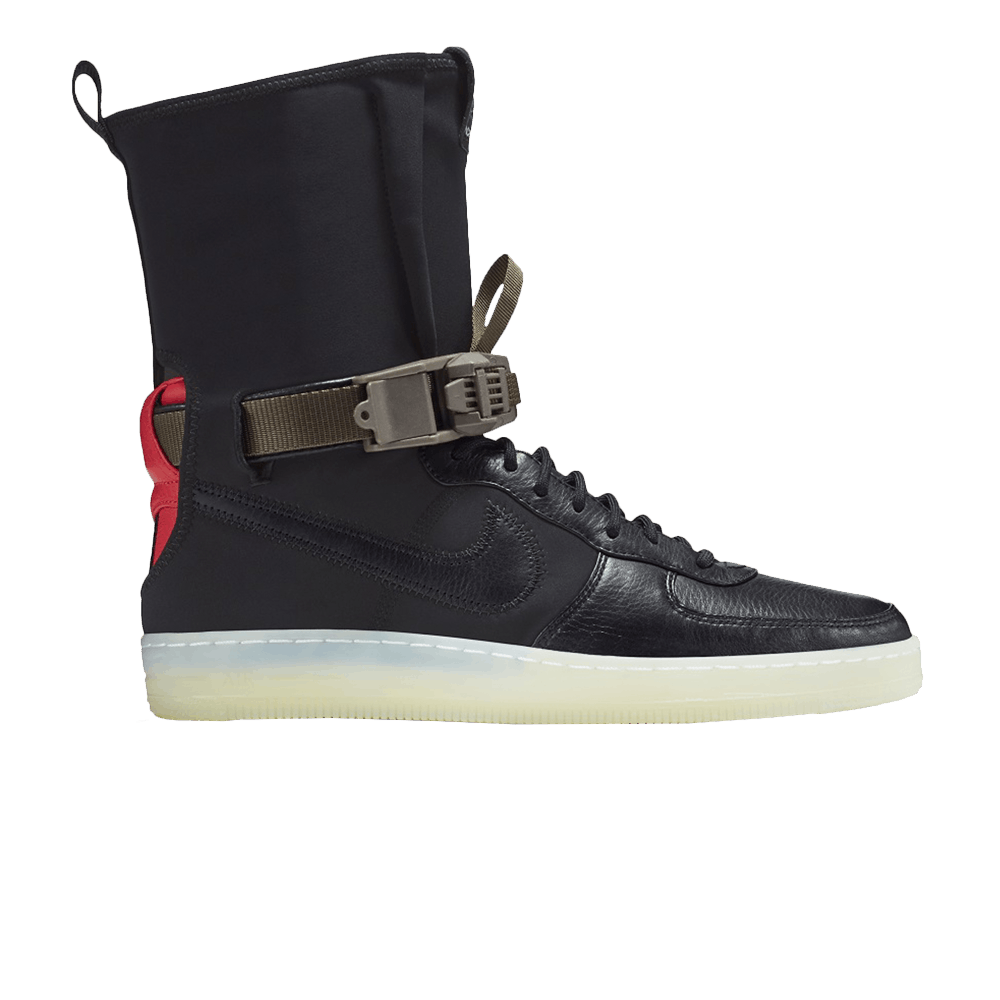 Кроссовки Acronym x NikeLab Air Force Downtown 1 Hi SP 'Black Crimson'