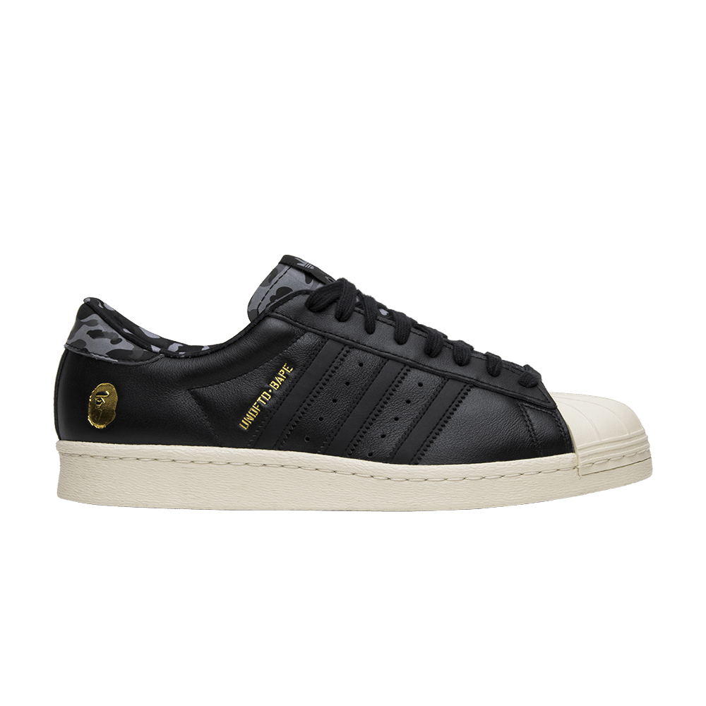 Кроссовки adidas Undefeated x A Bathing Ape x Superstars 80v 'Black'