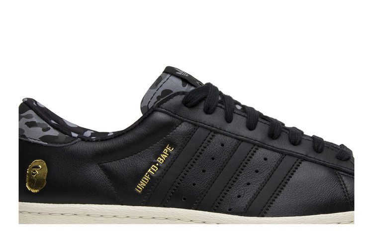 Кроссовки adidas Undefeated x A Bathing Ape x Superstars 80v 'Black'
