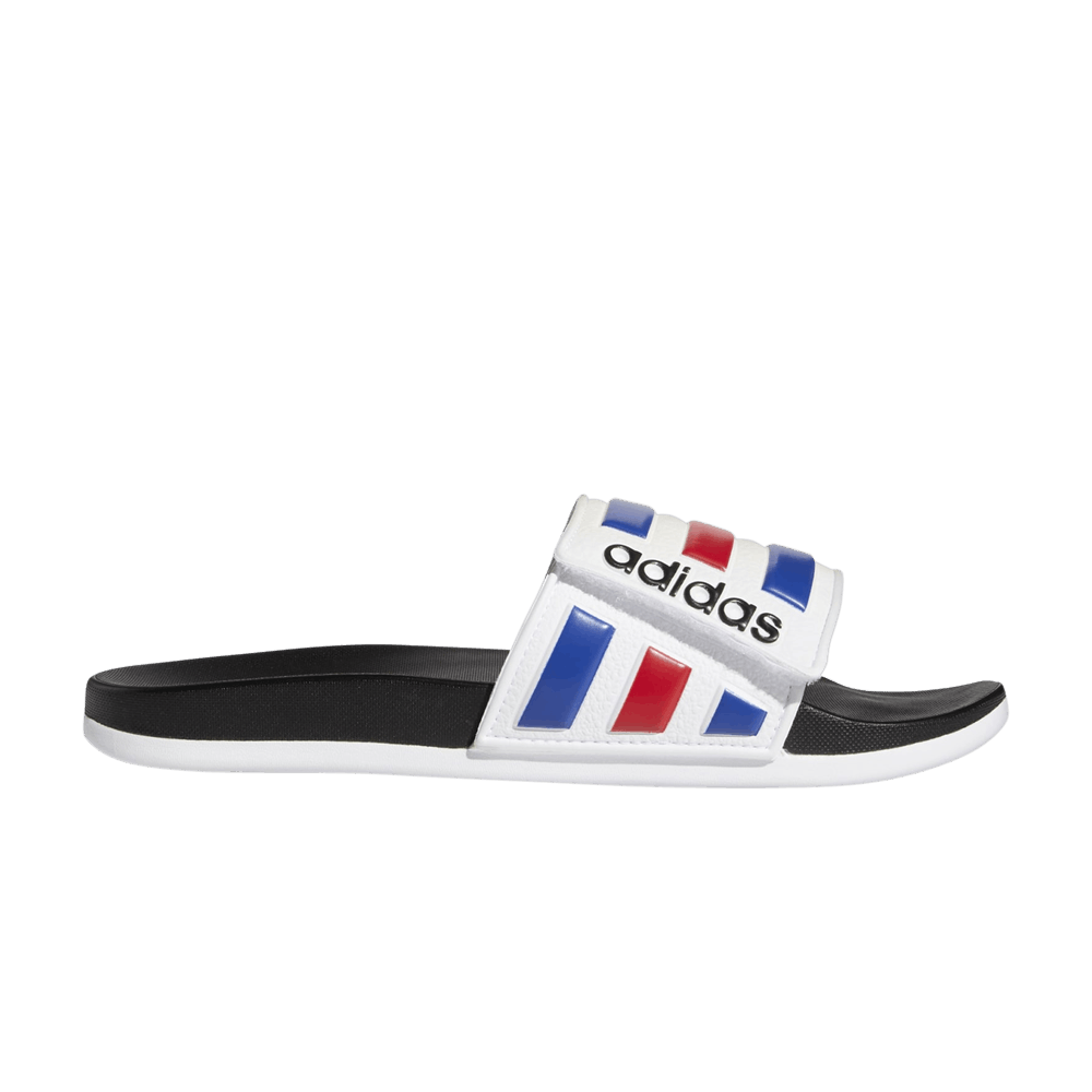 Кроссовки adidas Adilette Comfort Adjustable Slide 'White Royal Scarlet'