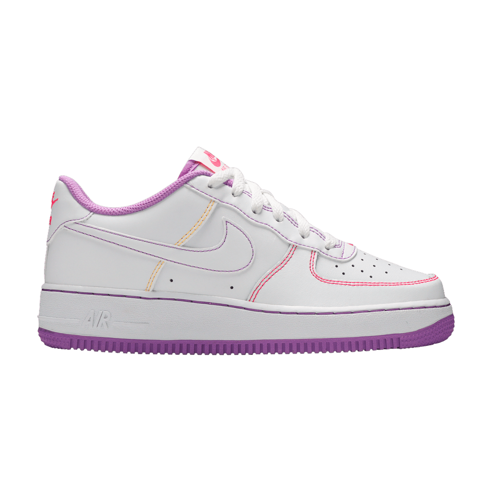 Кроссовки Nike Air Force 1 '07 Low GS 'Contrast Stitch - Fuchsia Glow'