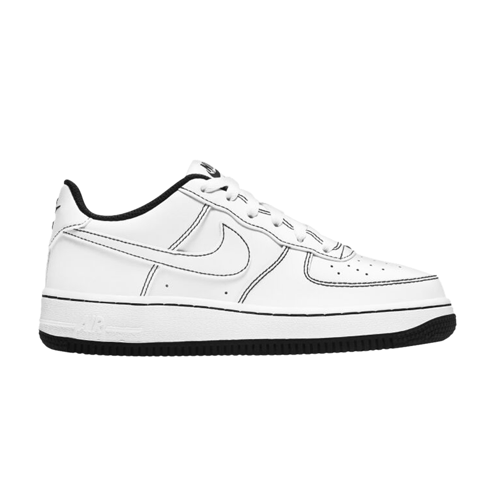 Кроссовки Nike Air Force 1 '07 Low GS 'Contrast Stitch - White Black'