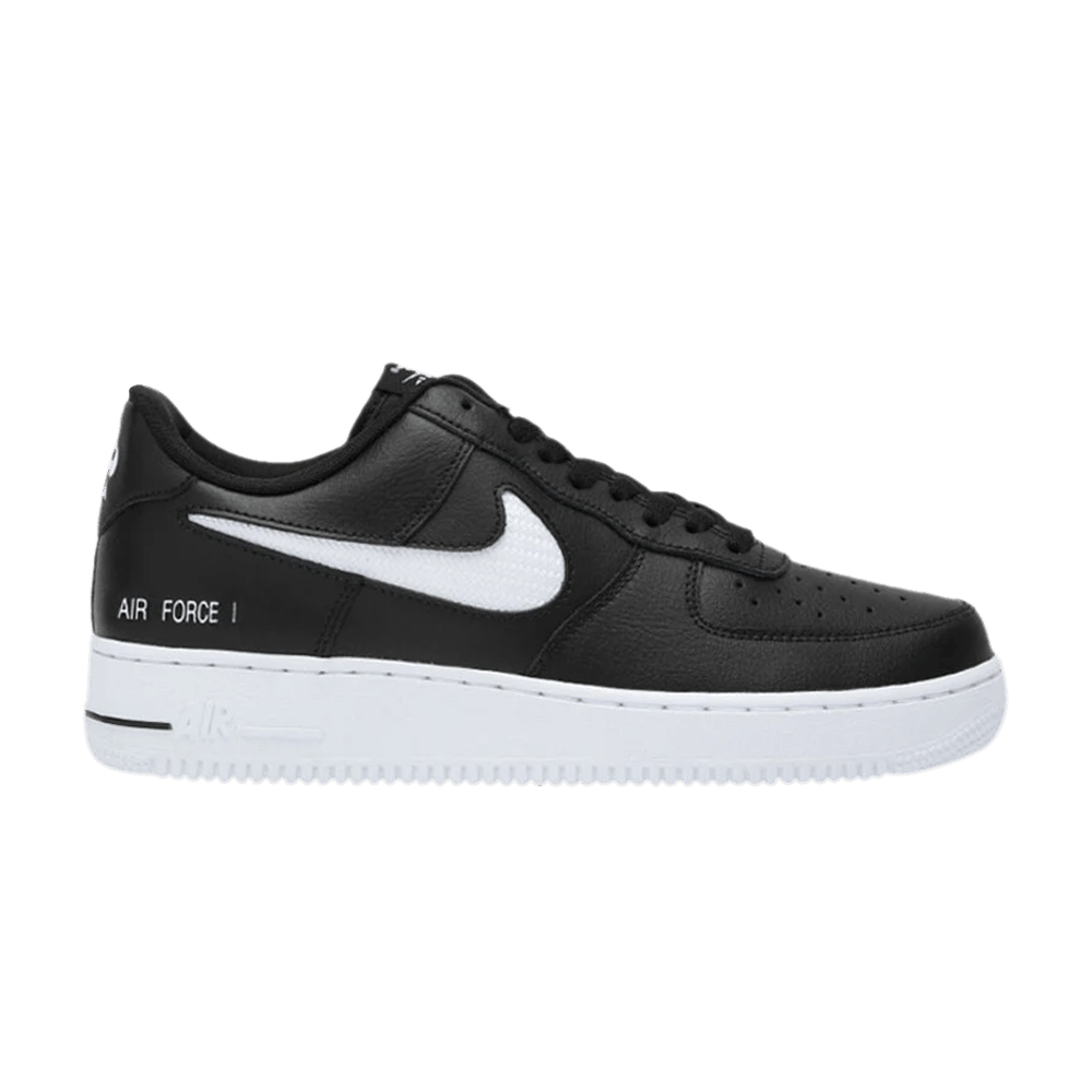 Кроссовки Nike Air Force 1 '07 LV8 'Cut Out Swoosh - Black White'