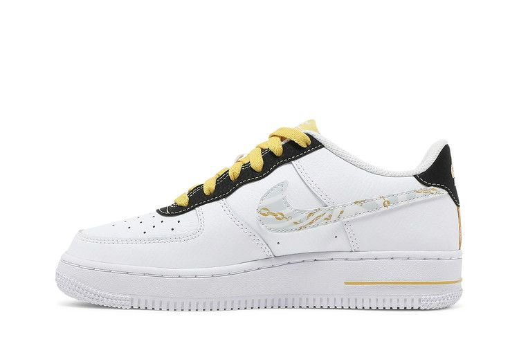 Кроссовки Nike Air Force 1 '07 LV8 GS 'Gold Links Zebra Print'