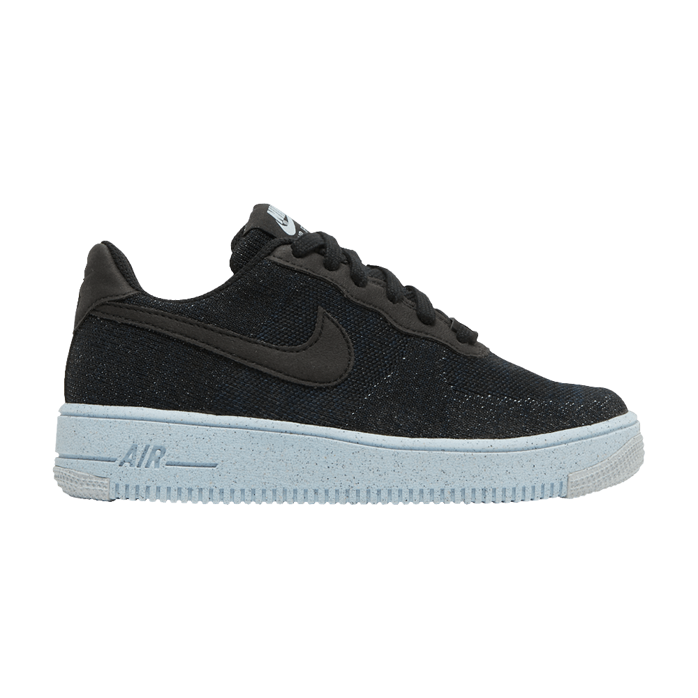 Кроссовки Nike Air Force 1 Crater Flyknit GS 'Black Chambray Blue'