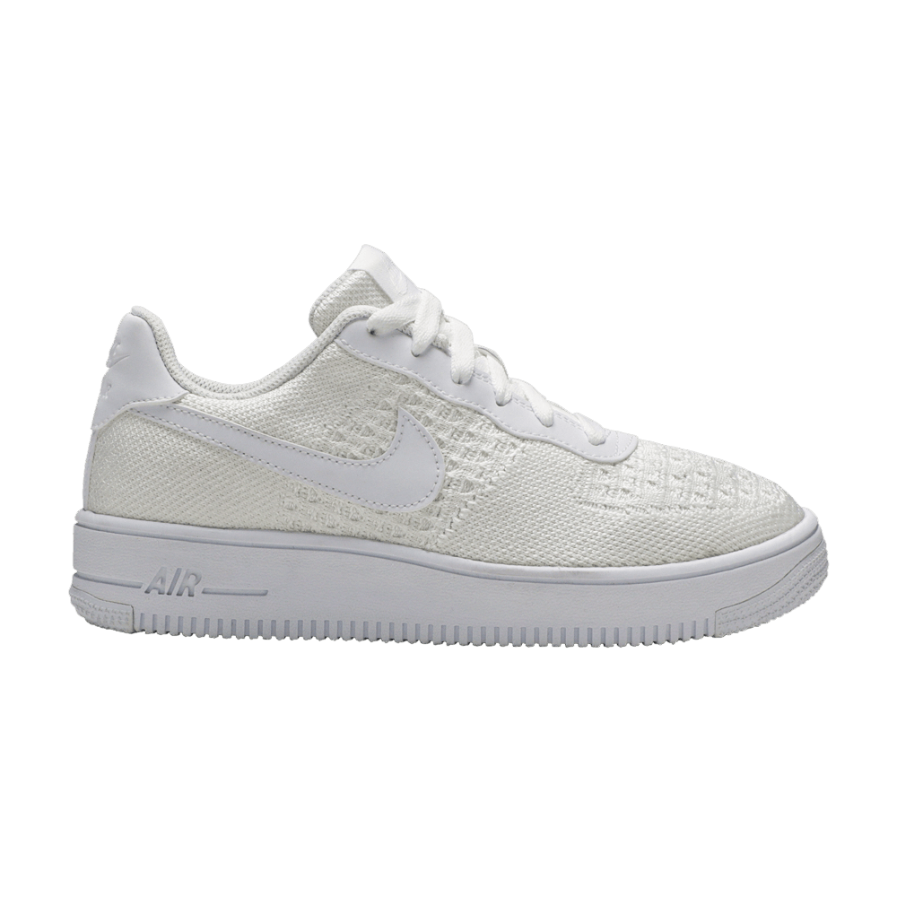 Кроссовки Nike Air Force 1 Flyknit 2.0 GS 'Triple White'