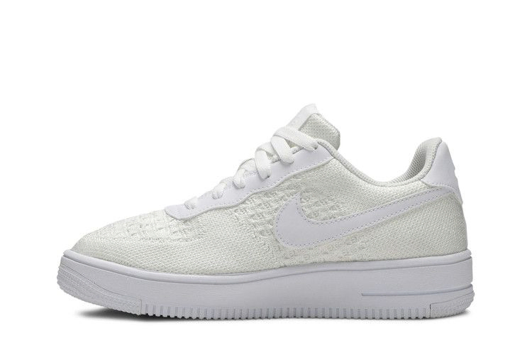 Кроссовки Nike Air Force 1 Flyknit 2.0 GS 'Triple White'