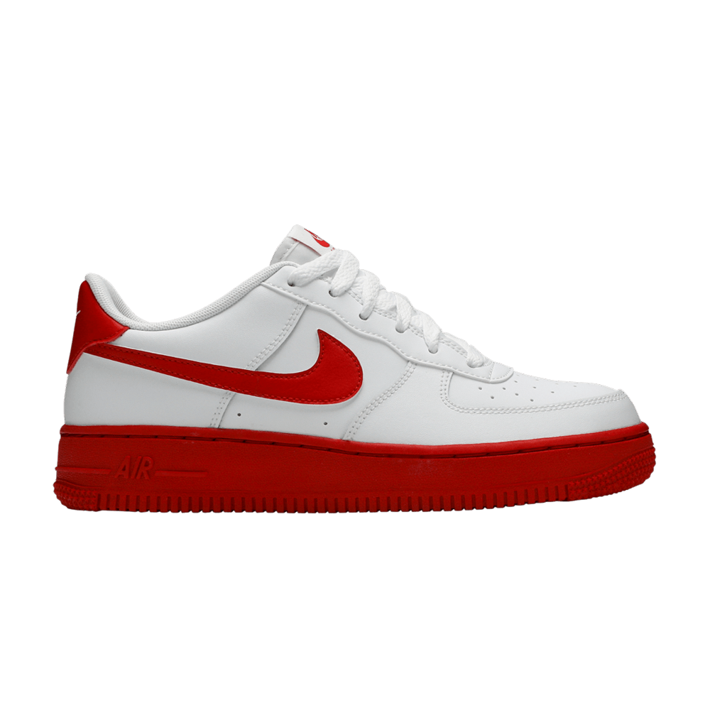 Кроссовки Nike Air Force 1 GS 'White Red Sole'