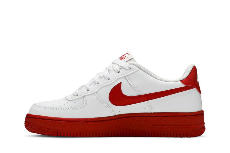 Кроссовки Nike Air Force 1 GS 'White Red Sole'