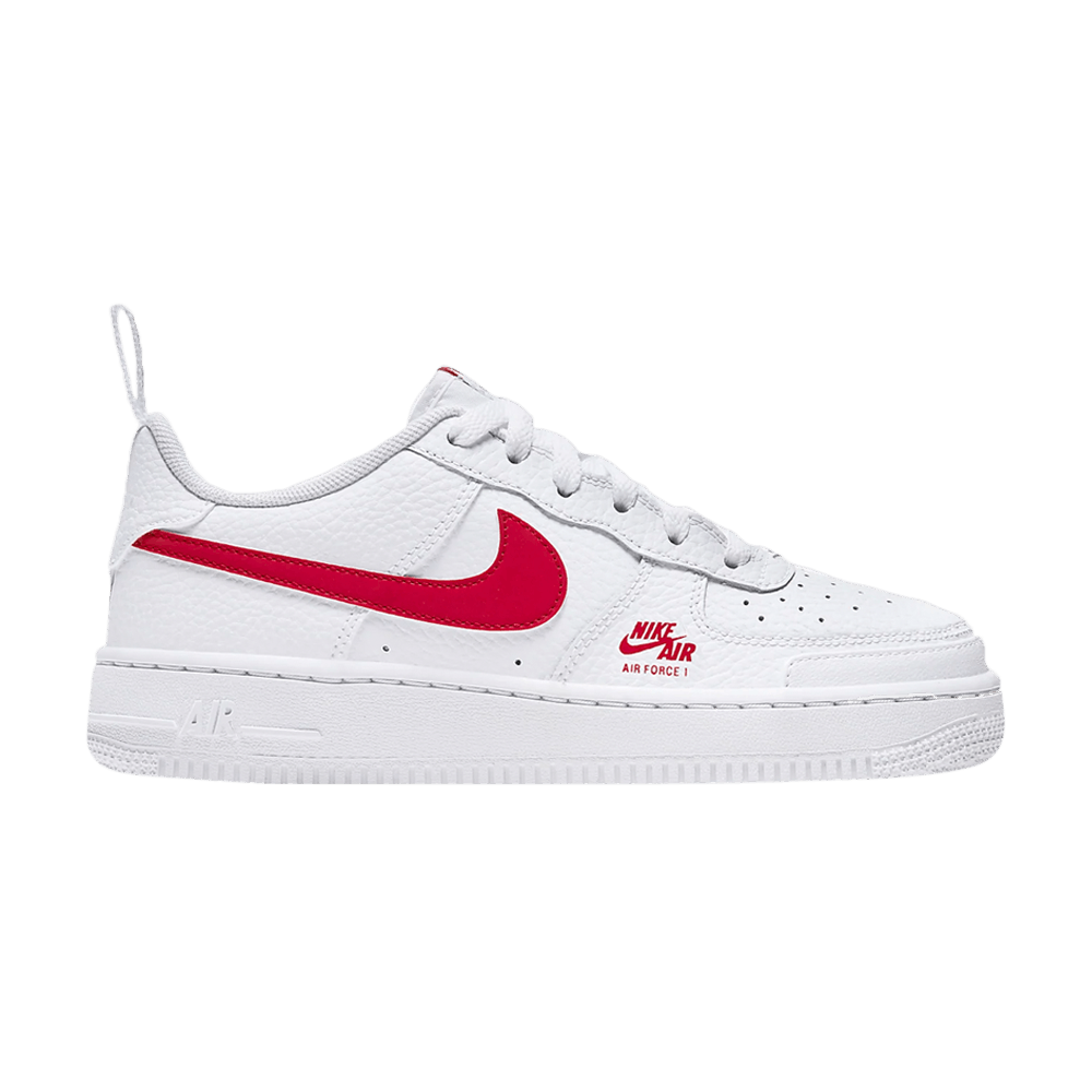Кроссовки Nike Air Force 1 GS 'White University Red'