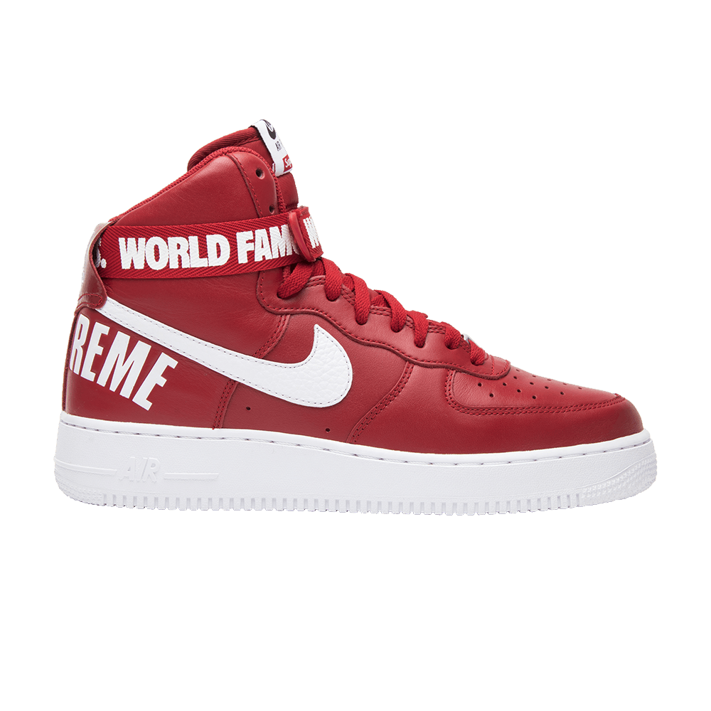 Кроссовки Nike Supreme x Air Force 1 High SP 'Red'