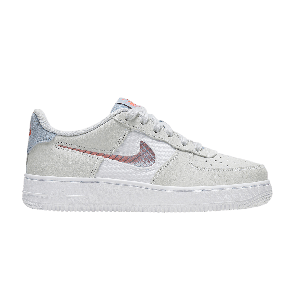 Кроссовки Nike Air Force 1 Low GS 'Transparent White Swoosh'