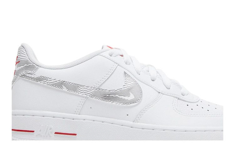 Кроссовки Nike Air Force 1 Low GS 'White University Red'