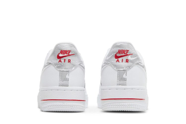 Кроссовки Nike Air Force 1 Low GS 'White University Red'