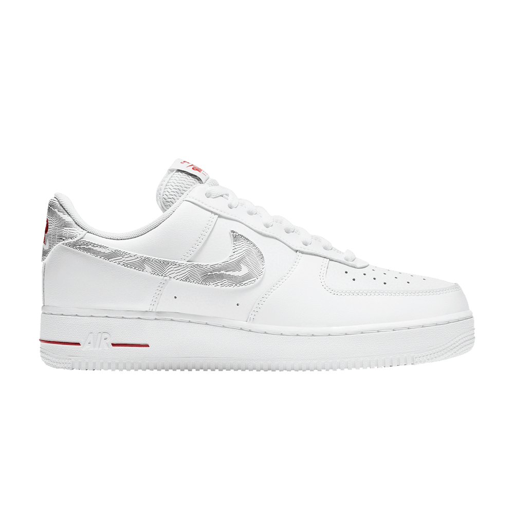 Кроссовки Nike Air Force 1 Low 'Topography Pack - White University Red'