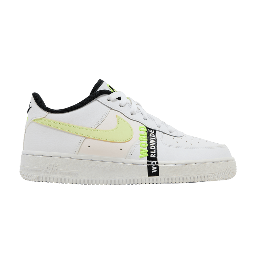 Кроссовки Nike Air Force 1 LV8 1 GS 'Worldwide Pack - White Barely Volt'