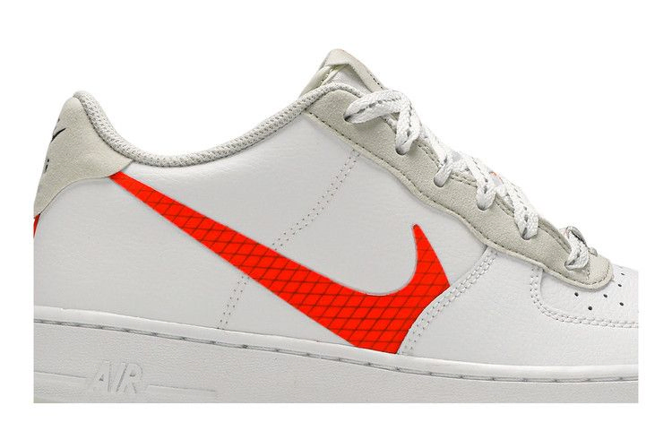 Кроссовки Nike Air Force 1 LV8 3 GS 'White Total Orange'