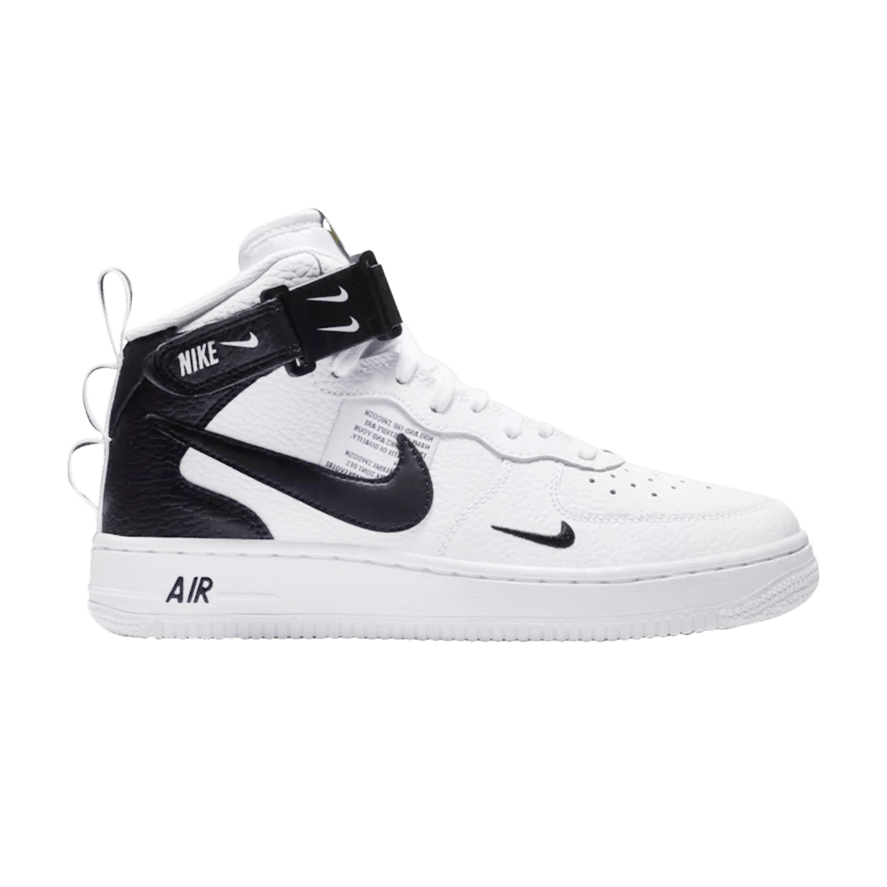 Кроссовки Nike Air Force 1 Mid LV8 GS 'White Black'