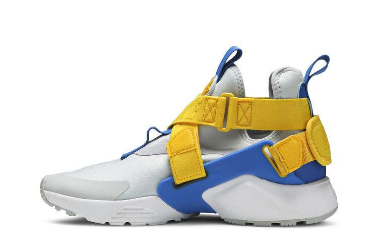 Кроссовки Nike Air Huarache City Low GS 'Platinum Blue Amarillo'