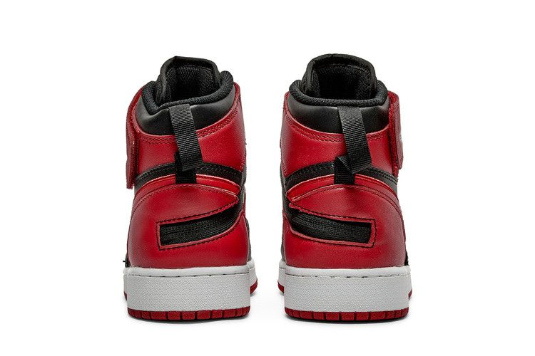 Кроссовки Air Jordan 1 High FlyEase GS 'Black Gym Red'