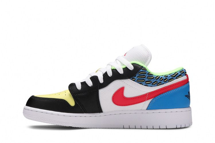 Кроссовки Air Jordan 1 Low GS 'Funky Patterns'