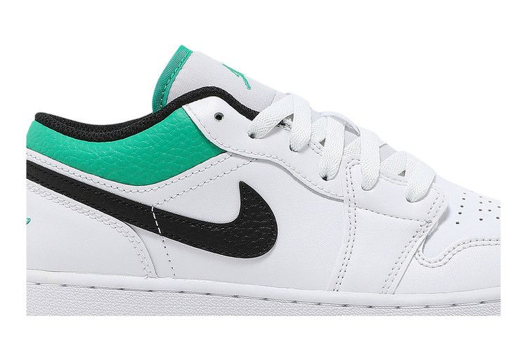 Кроссовки Air Jordan 1 Low GS 'White Lucky Green'