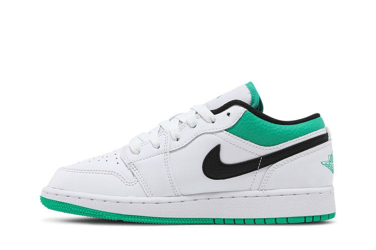 Кроссовки Air Jordan 1 Low GS 'White Lucky Green'