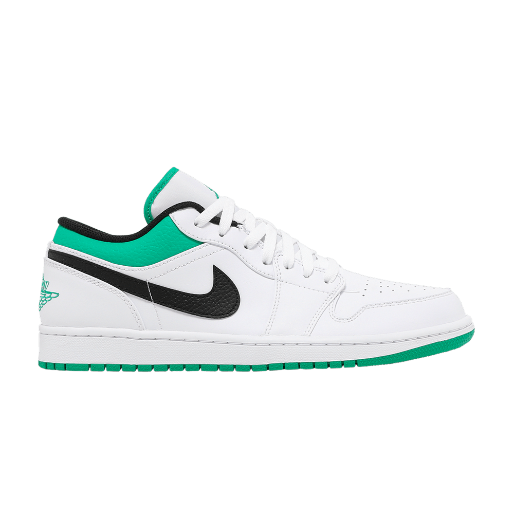 Кроссовки Air Jordan 1 Low 'White Lucky Green'
