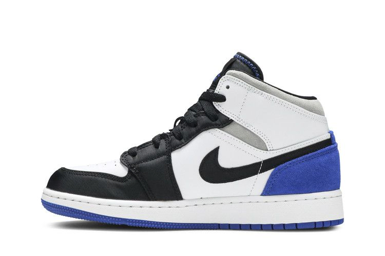 Кроссовки Air Jordan 1 Mid SE GS 'Royal Black Toe'