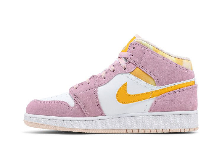 Кроссовки Air Jordan 1 Mid SE GS 'Arctic Pink'