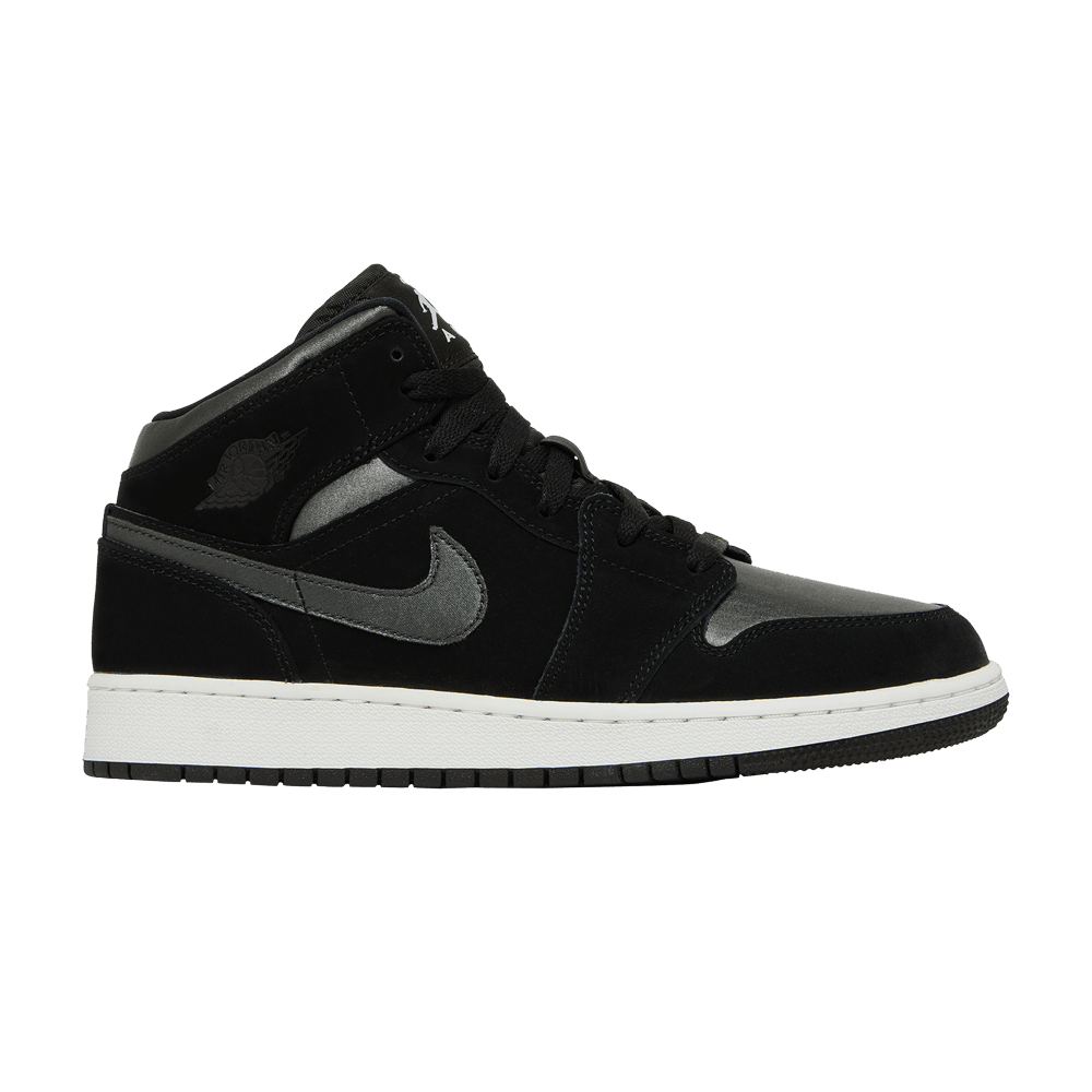 Кроссовки Air Jordan 1 Mid SE GS 'Black Anthracite'