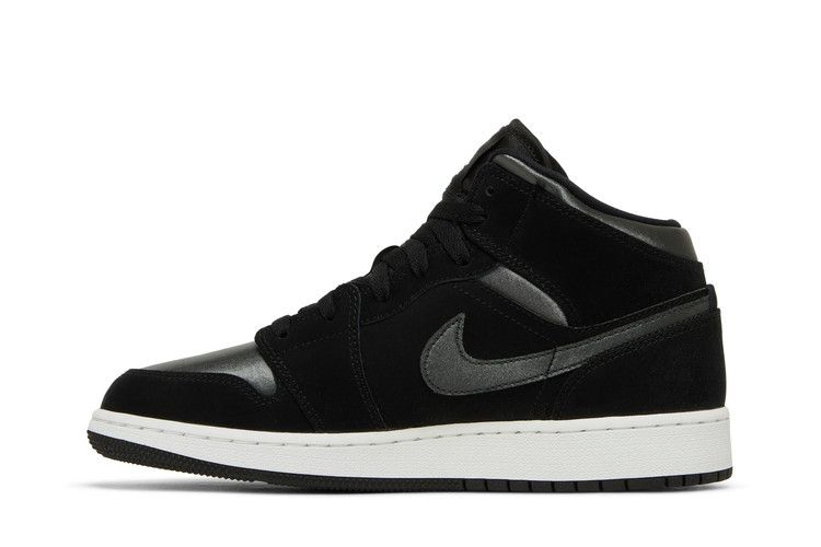 Кроссовки Air Jordan 1 Mid SE GS 'Black Anthracite'