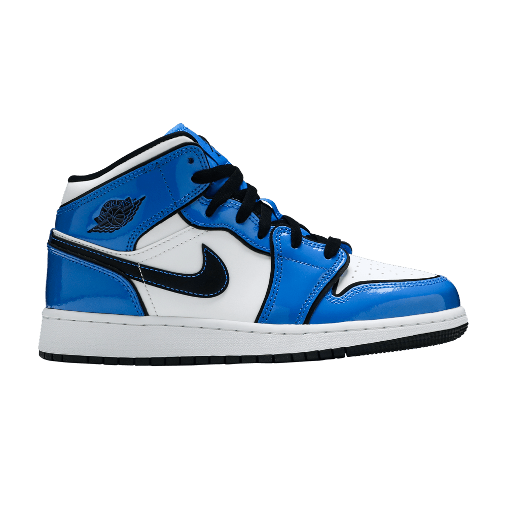 Кроссовки Air Jordan 1 Mid SE GS 'Signal Blue'