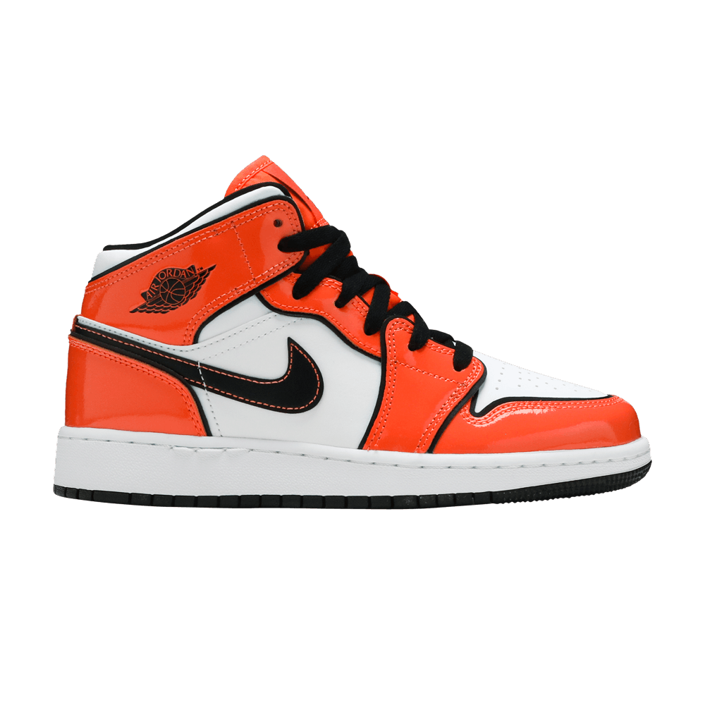 Кроссовки Air Jordan 1 Mid SE GS 'Turf Orange'