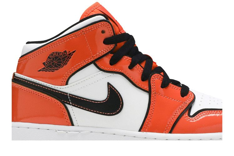 Кроссовки Air Jordan 1 Mid SE GS 'Turf Orange'