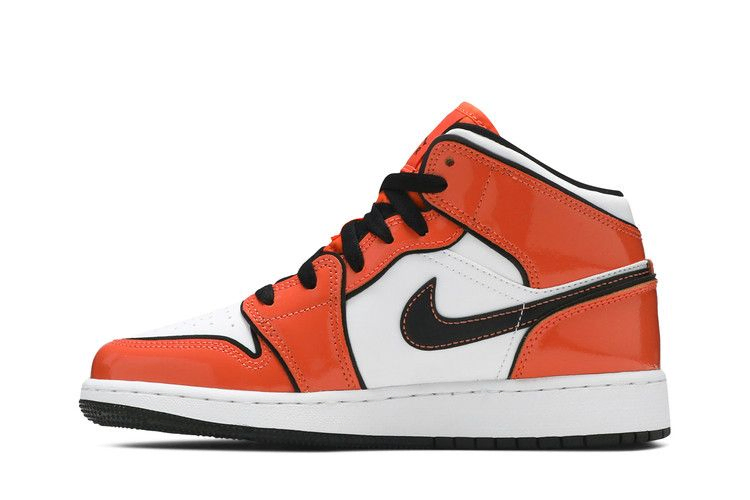 Кроссовки Air Jordan 1 Mid SE GS 'Turf Orange'