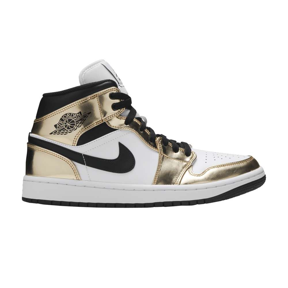 Кроссовки Air Jordan 1 Mid SE 'Metallic Gold'