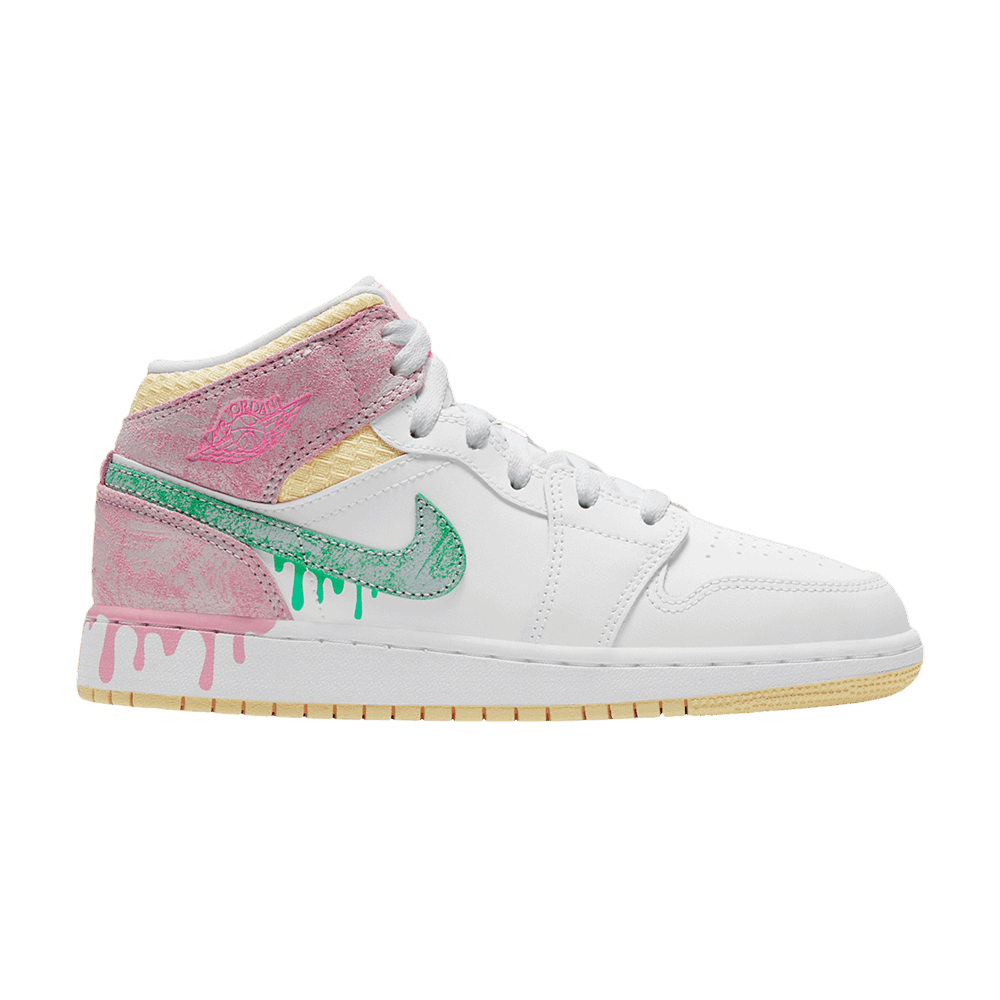 Кроссовки Air Jordan 1 Mid SE PS 'Ice Cream'