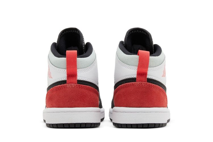 Кроссовки Air Jordan 1 Mid SE PS 'Red Black Toe'
