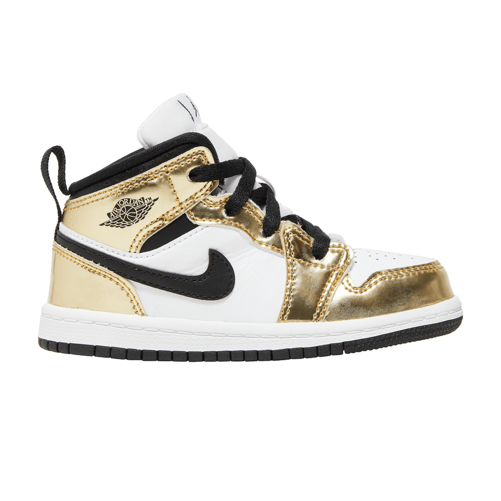 Кроссовки Air Jordan 1 Mid SE TD 'Metallic Gold'