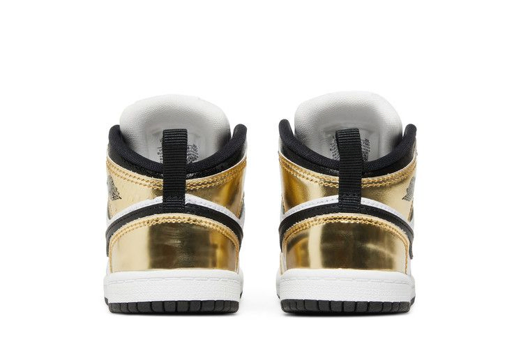 Кроссовки Air Jordan 1 Mid SE TD 'Metallic Gold'