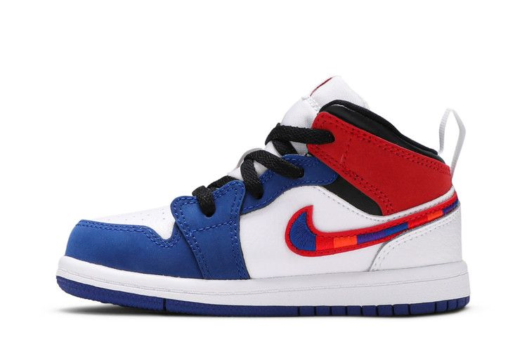 Кроссовки Air Jordan 1 Mid SE TD 'Multicolored Swoosh'