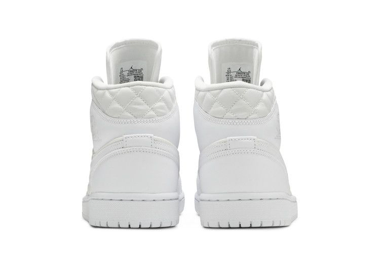 Кроссовки Wmns Air Jordan 1 Mid SE 'White Quilted'