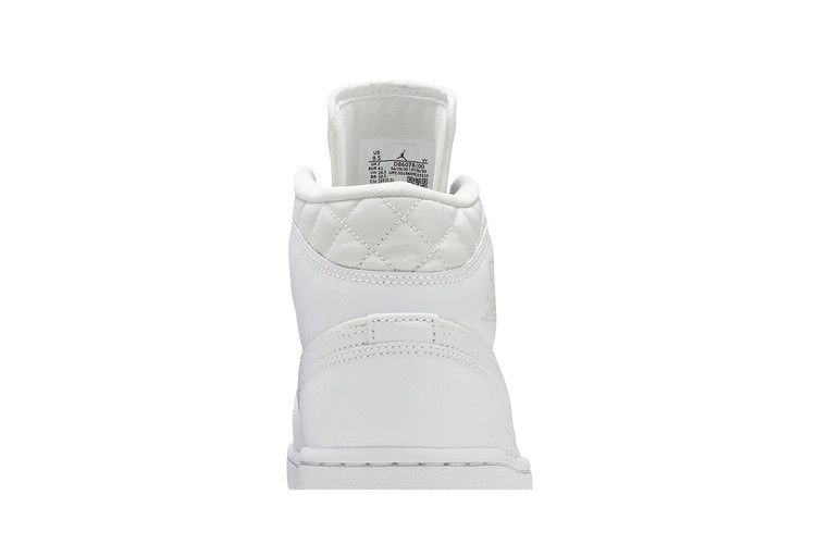 Кроссовки Wmns Air Jordan 1 Mid SE 'White Quilted'